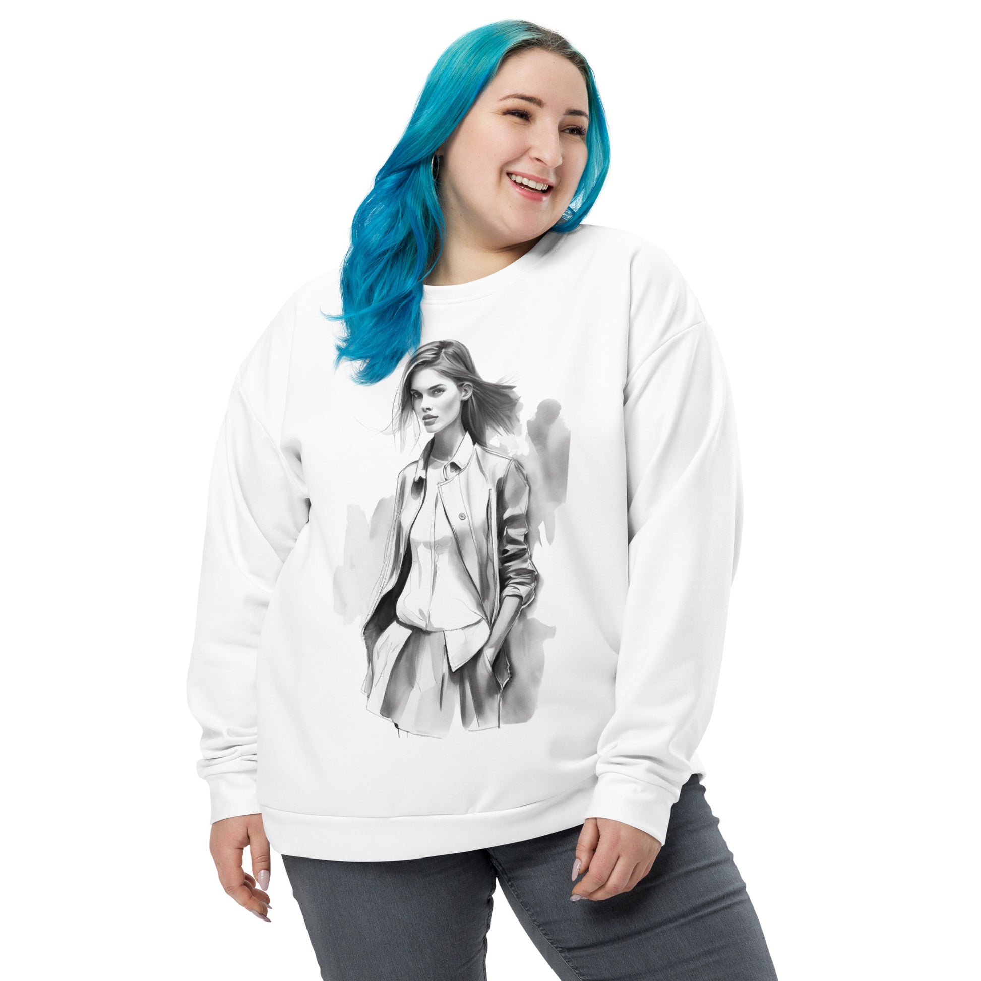 Understated Beauty - Unisex Premium Sweatshirt - Fashion Latitude