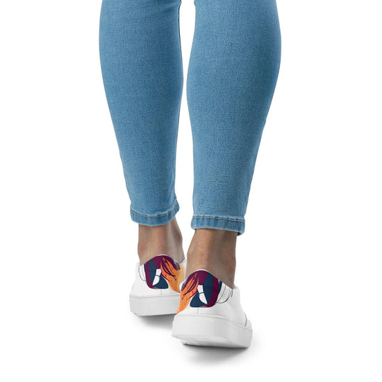 Dancing Melodies - Women’s Painted Slip-on Canvas Shoes - Fashion Latitude