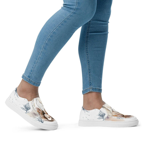My Dream, My Love - Women’s Painted Slip-on Canvas Shoes - Fashion Latitude