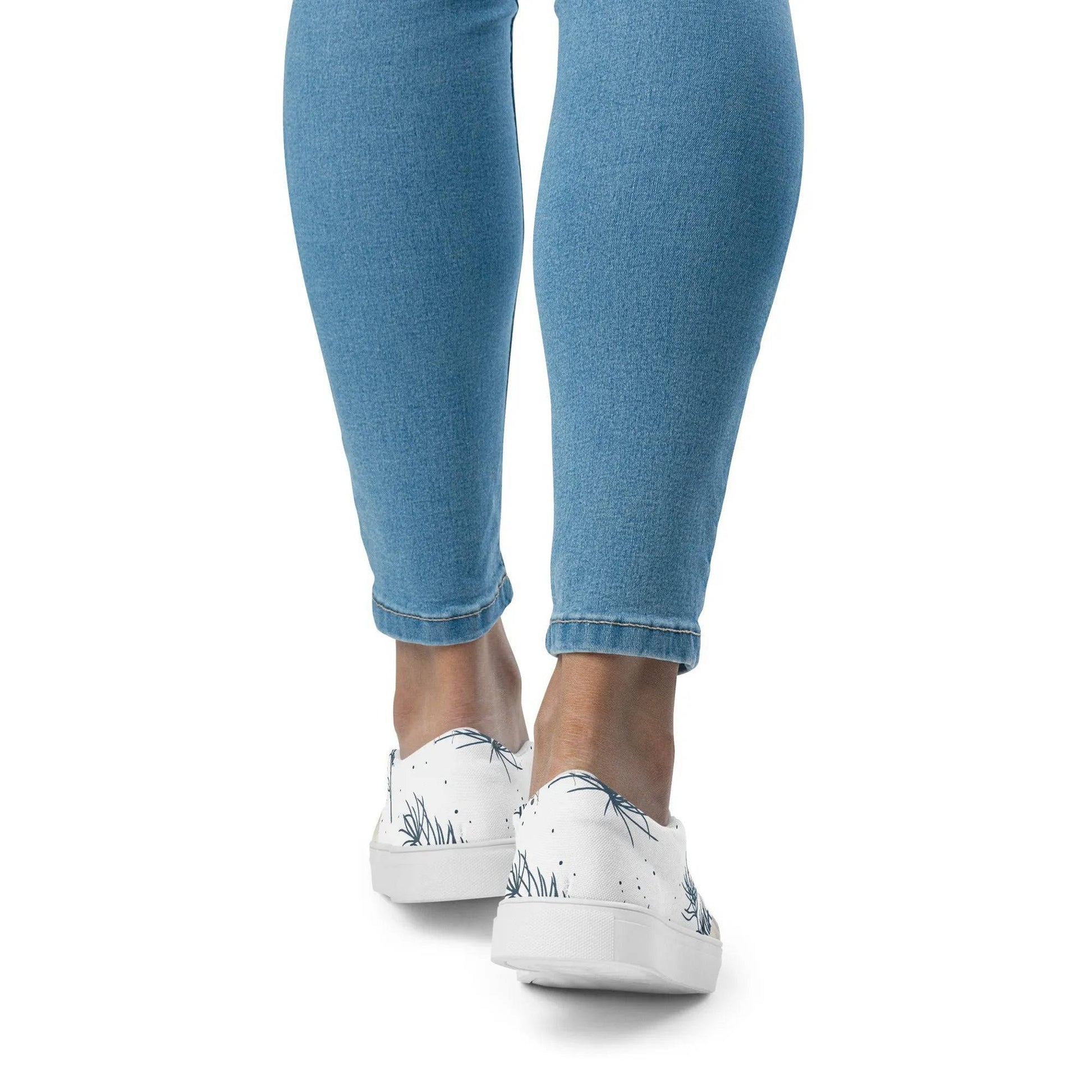 My Dream, My Love - Women’s Painted Slip-on Canvas Shoes - Fashion Latitude