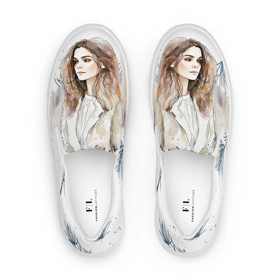 My Dream, My Love - Women’s Painted Slip-on Canvas Shoes - Fashion Latitude