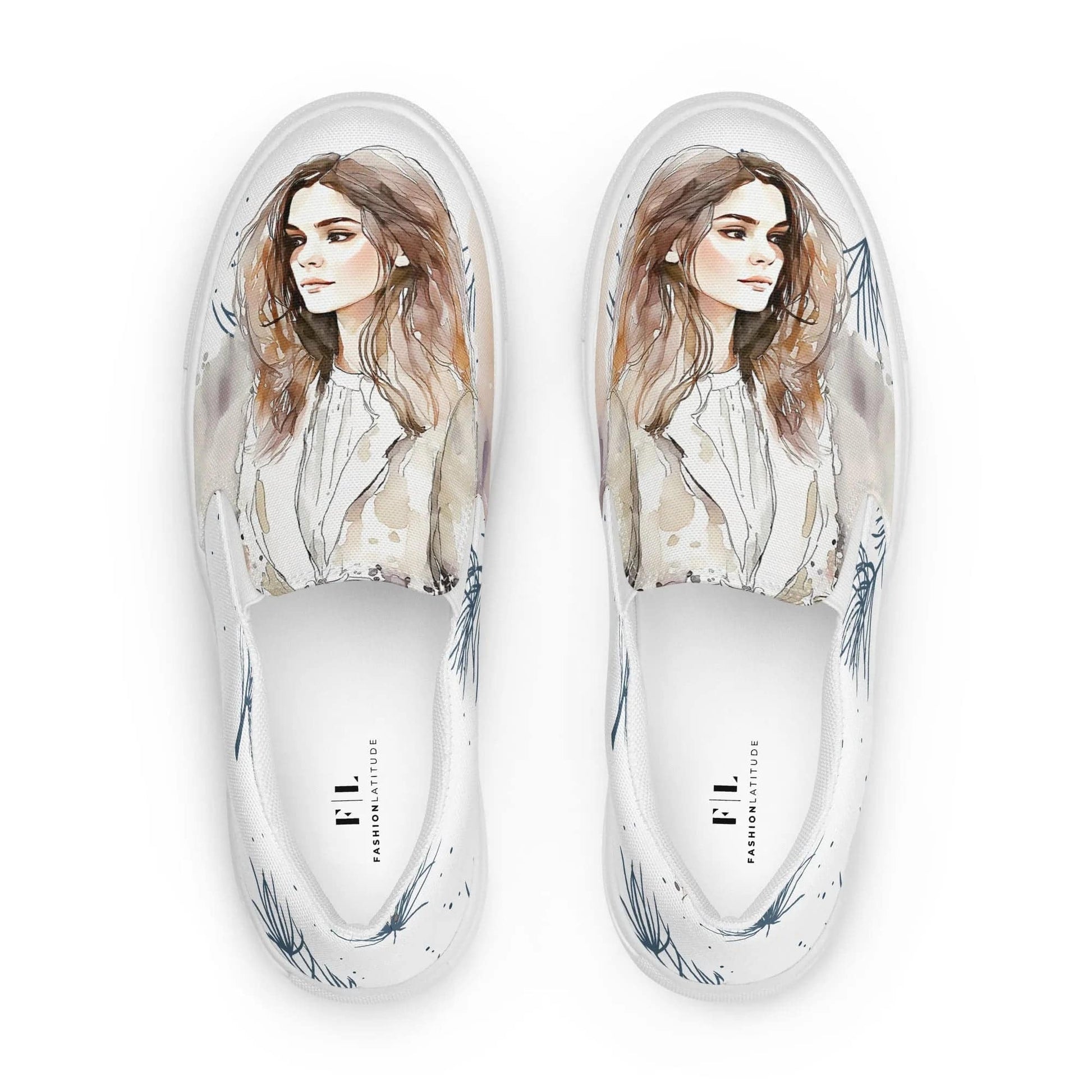 My Dream, My Love - Women’s Painted Slip-on Canvas Shoes - Fashion Latitude