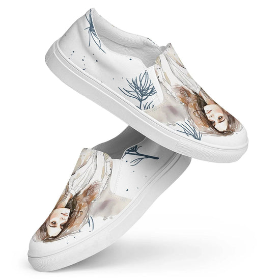 My Dream, My Love - Women’s Painted Slip-on Canvas Shoes - Fashion Latitude