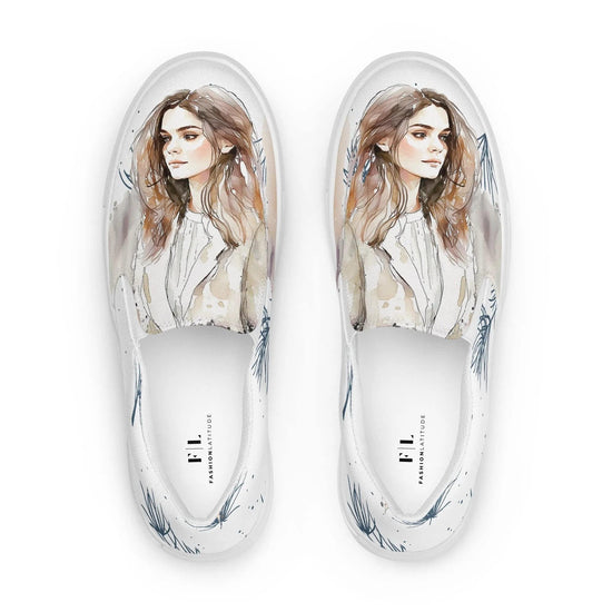 My Dream, My Love - Women’s Painted Slip-on Canvas Shoes - Fashion Latitude