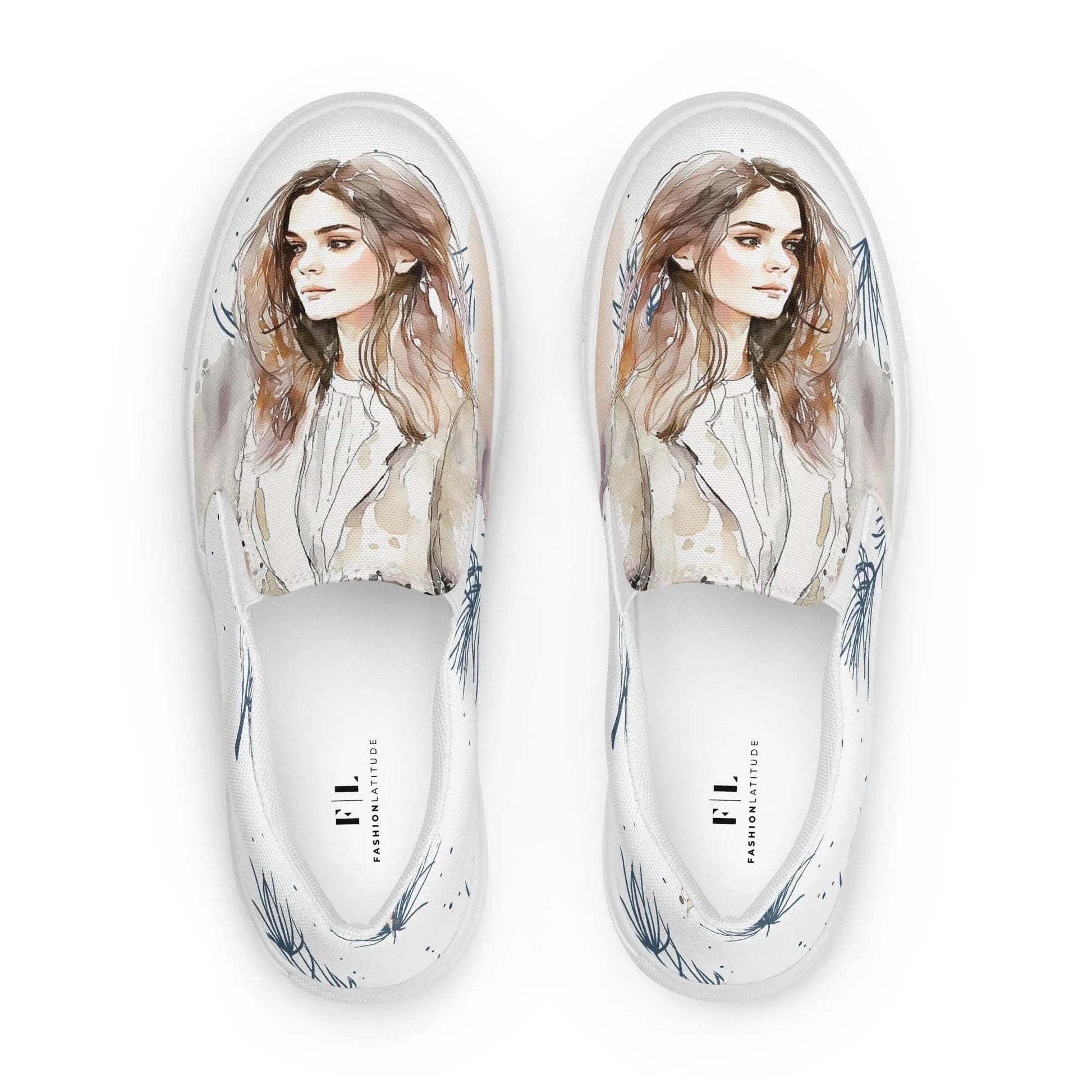 My Dream, My Love - Women’s Painted Slip-on Canvas Shoes - Fashion Latitude