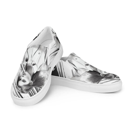 Understated Beauty - Women’s Painted Slip-on Canvas Shoes - Fashion Latitude