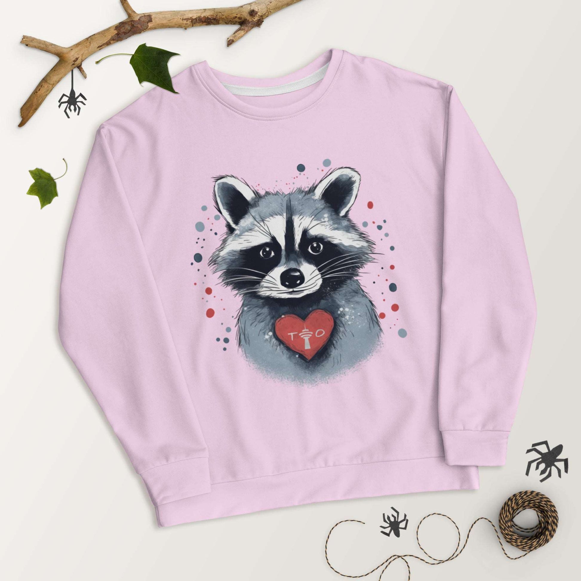 Raccoon Loves Toronto - Unisex Premium Sweatshirt - Fashion Latitude