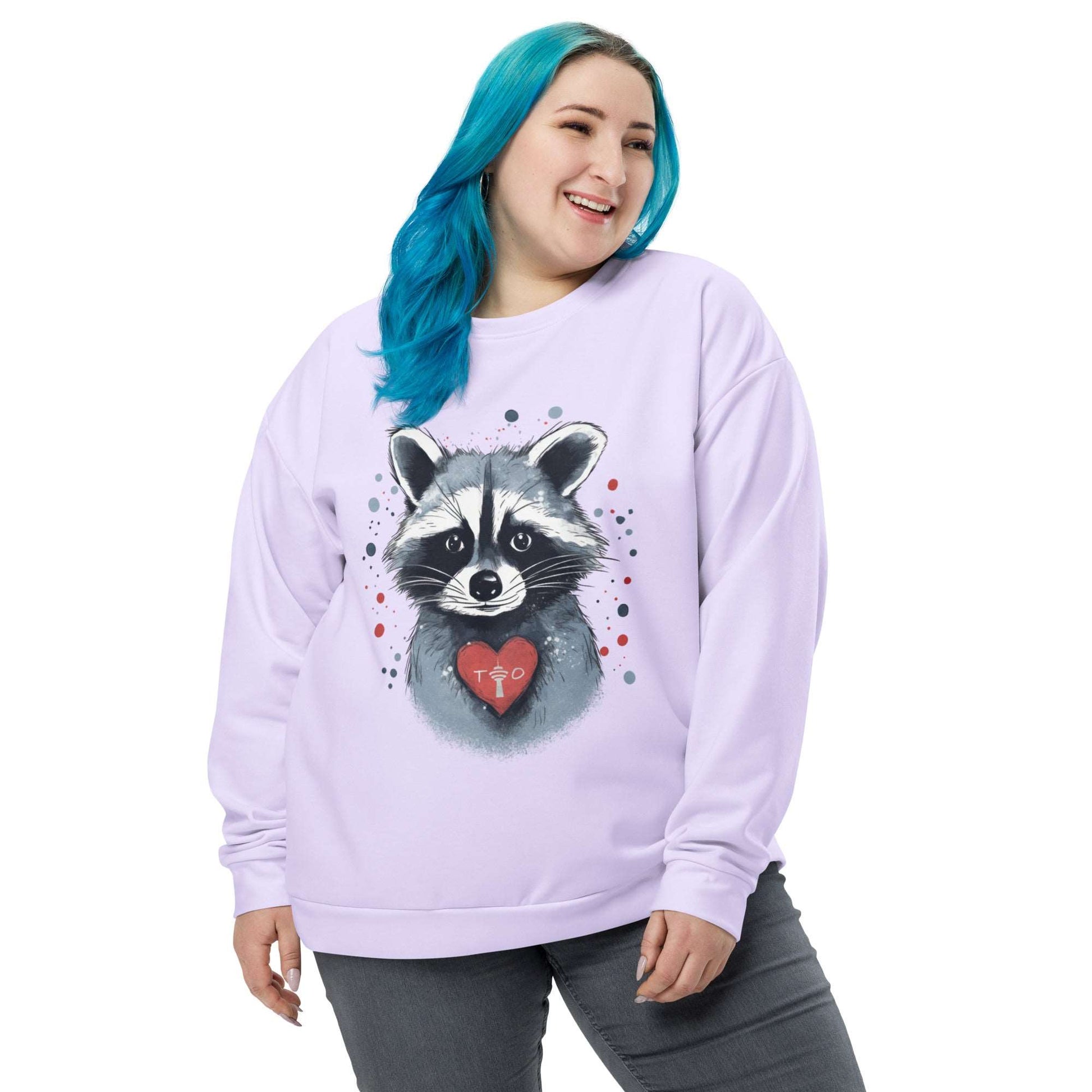 Raccoon Loves Toronto - Unisex Premium Sweatshirt - Fashion Latitude