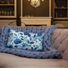 Blue Heart - Premium Decorative Throw Pillow - Fashion Latitude