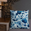 Blue Heart - Premium Decorative Throw Pillow - Fashion Latitude