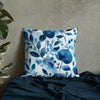 Blue Heart - Premium Decorative Throw Pillow - Fashion Latitude