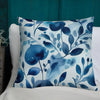 Blue Heart - Premium Decorative Throw Pillow - Fashion Latitude