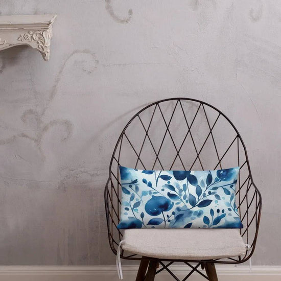 Blue Heart - Premium Decorative Throw Pillow - Fashion Latitude