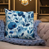 Blue Heart - Premium Decorative Throw Pillow - Fashion Latitude