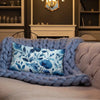 Blue Heart - Premium Decorative Throw Pillow - Fashion Latitude