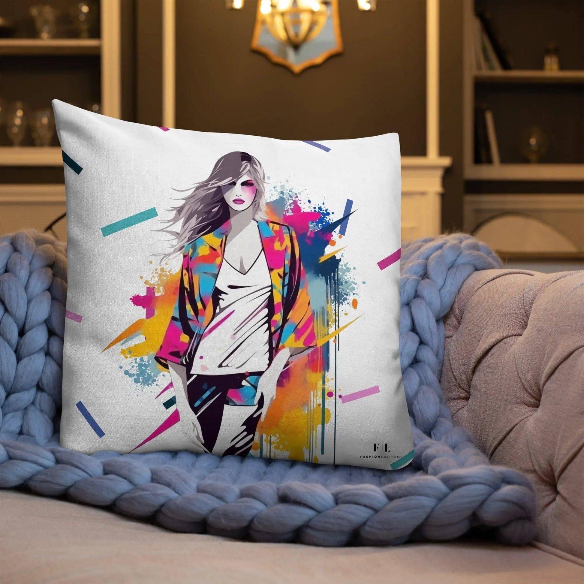 Bold Move - Premium Decorative Throw Pillow - Fashion Latitude