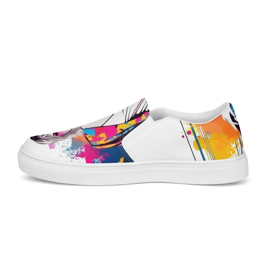 Bold Move - Women’s Painted Slip - on Canvas Shoes - Fashion Latitude