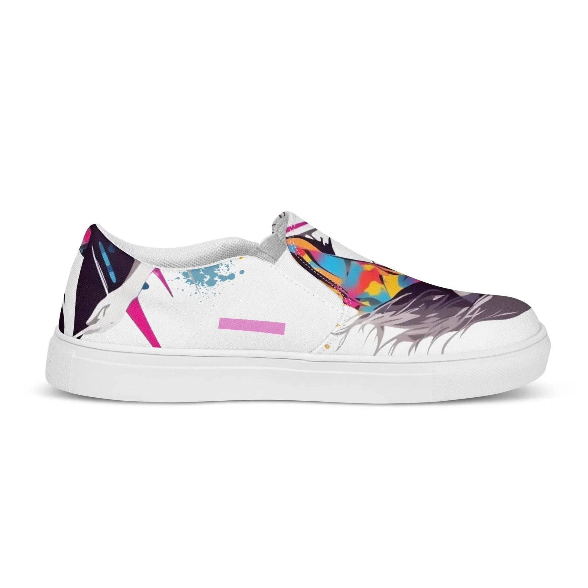 Bold Move - Women’s Painted Slip - on Canvas Shoes - Fashion Latitude