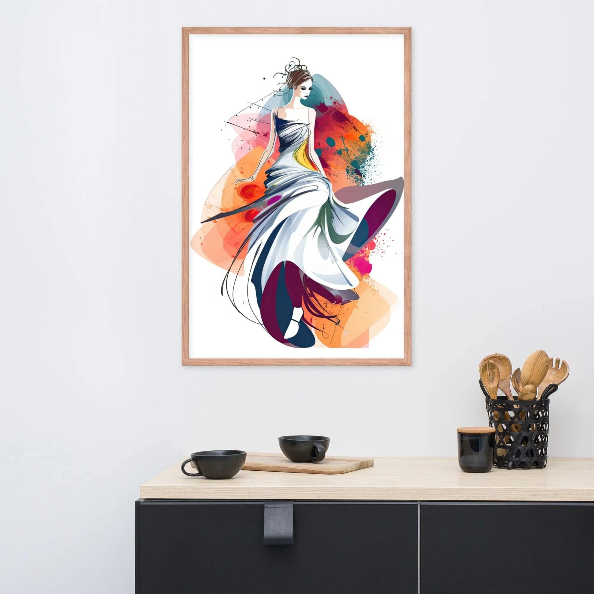 Dancing Melodies - Framed Art - Fashion Latitude