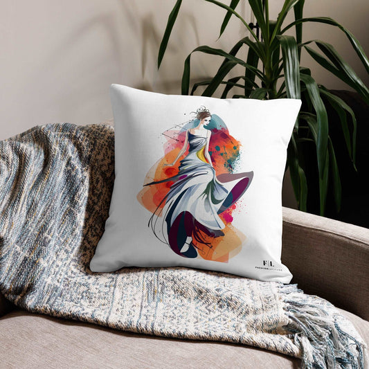 Dancing Melodies - Premium Decorative Throw Pillow - Fashion Latitude