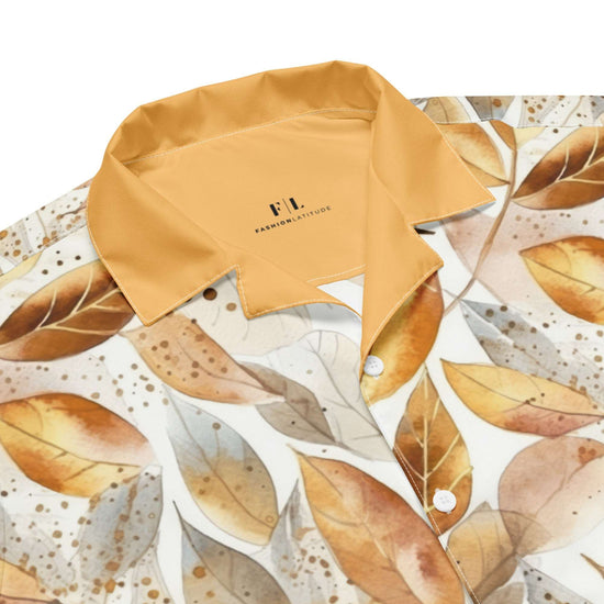 Golden Leaves - Unisex Premium Floral Shirt - Fashion Latitude