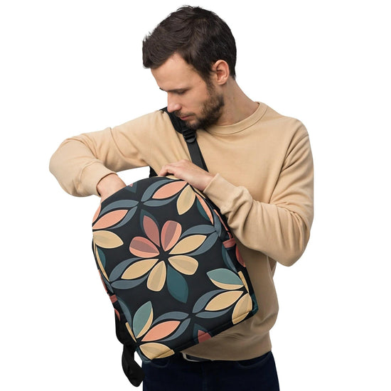 Midnight Bloom - Minimalist Backpack - Fashion Latitude