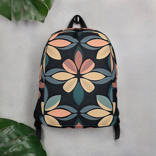 Midnight Bloom - Minimalist Backpack - Fashion Latitude