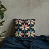 Midnight Bloom - Premium Decorative Throw Pillow - Fashion Latitude