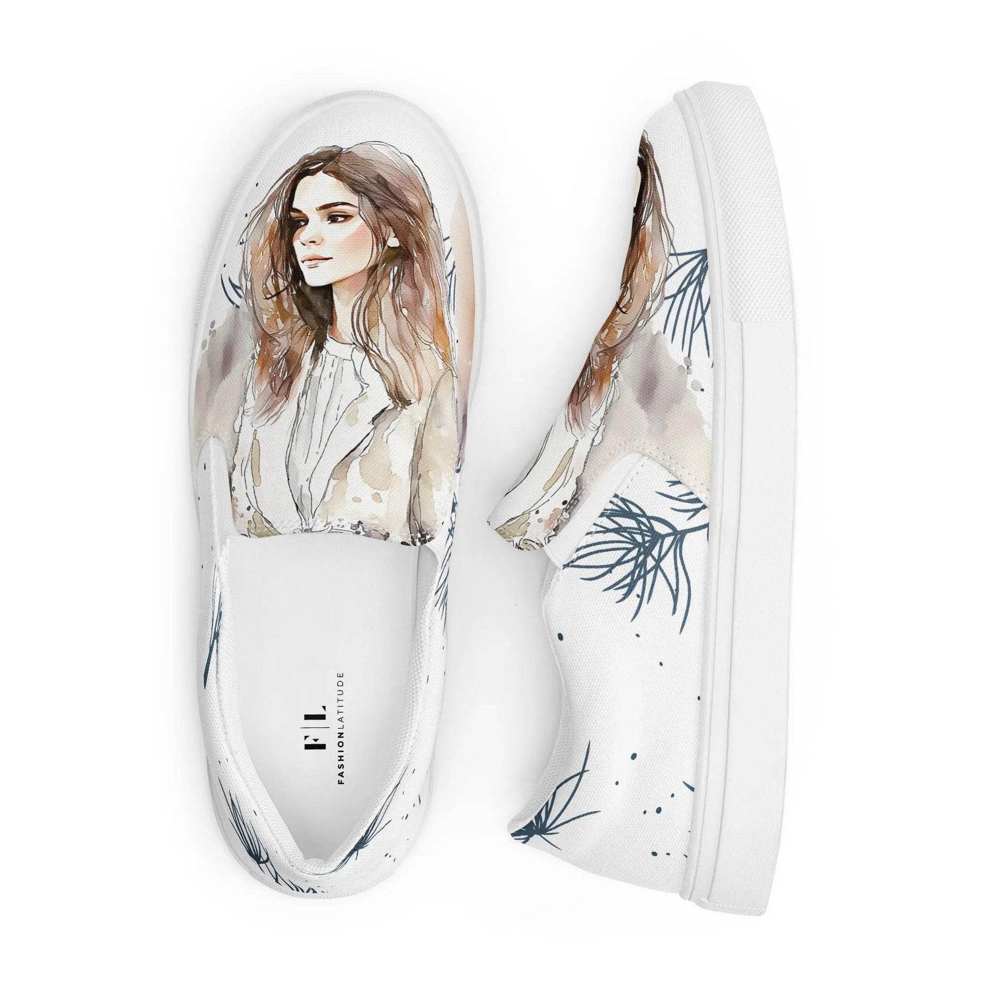 My Dream, My Love - Women’s Painted Slip - on Canvas Shoes - Fashion Latitude