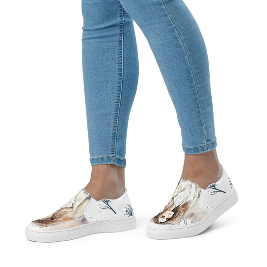 My Dream, My Love - Women’s Painted Slip - on Canvas Shoes - Fashion Latitude