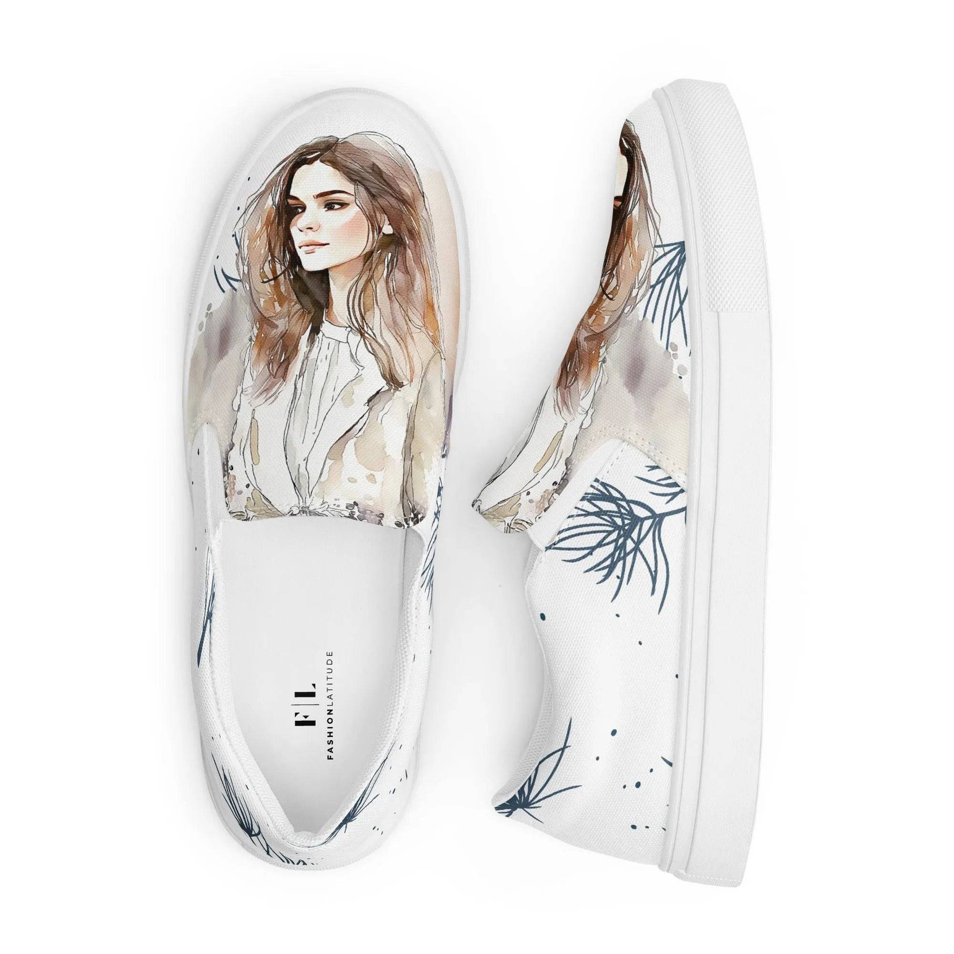 My Dream, My Love - Women’s Painted Slip - on Canvas Shoes - Fashion Latitude