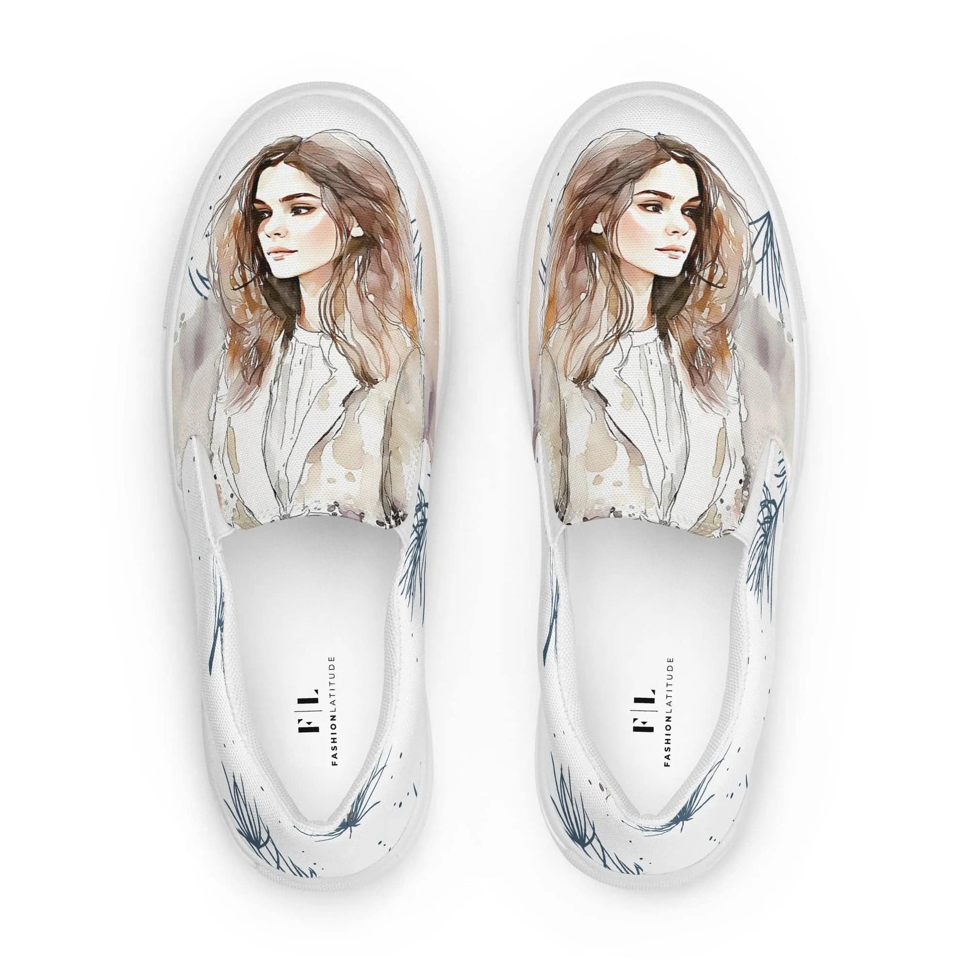 My Dream, My Love - Women’s Painted Slip - on Canvas Shoes - Fashion Latitude