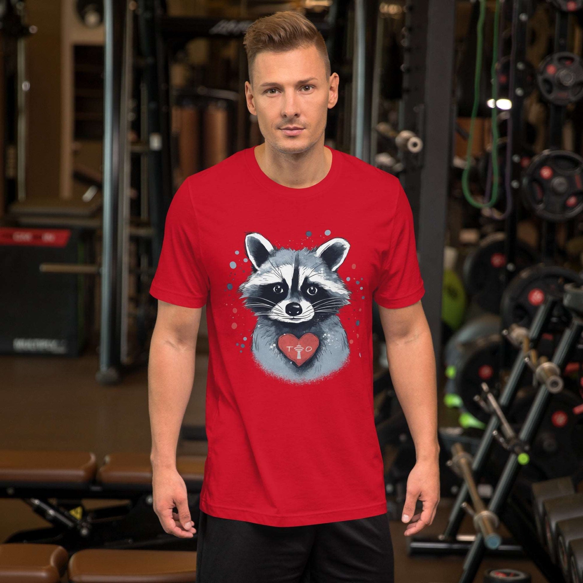 Raccoon Loves Toronto - Unisex Eco Cotton Tee - Fashion Latitude