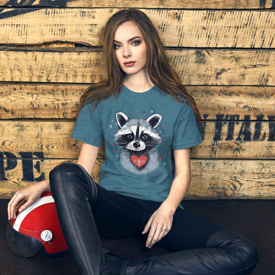 Raccoon Loves Toronto - Unisex Eco Cotton Tee - Fashion Latitude