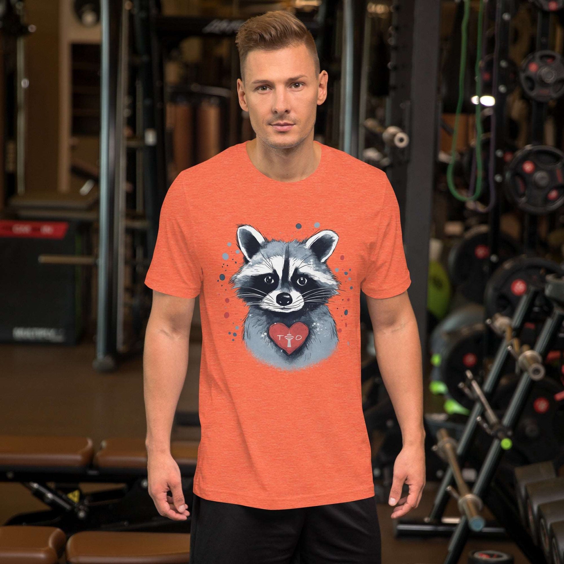 Raccoon Loves Toronto - Unisex Eco Cotton Tee - Fashion Latitude