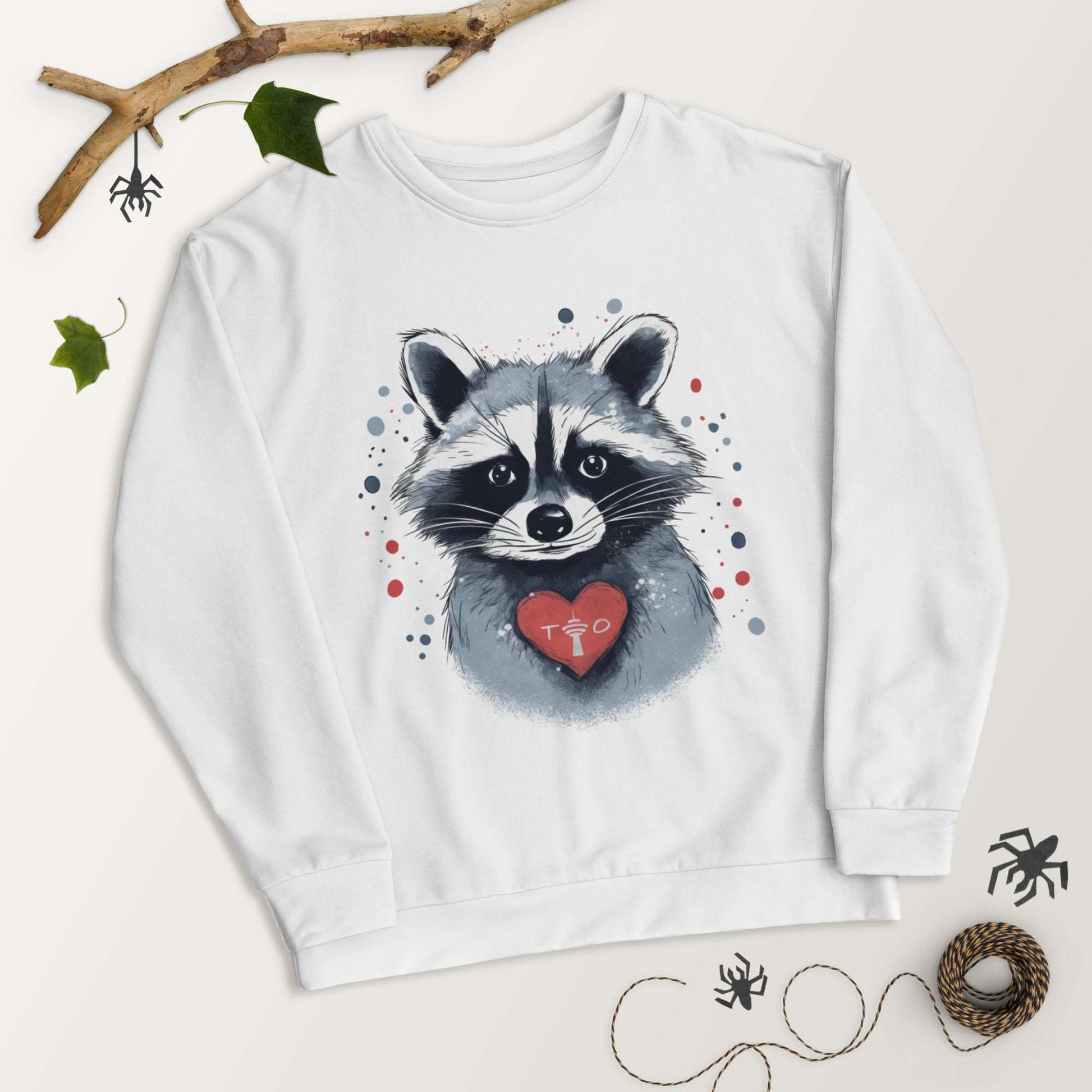 Raccoon Loves Toronto - Unisex Premium Sweatshirt - Fashion Latitude