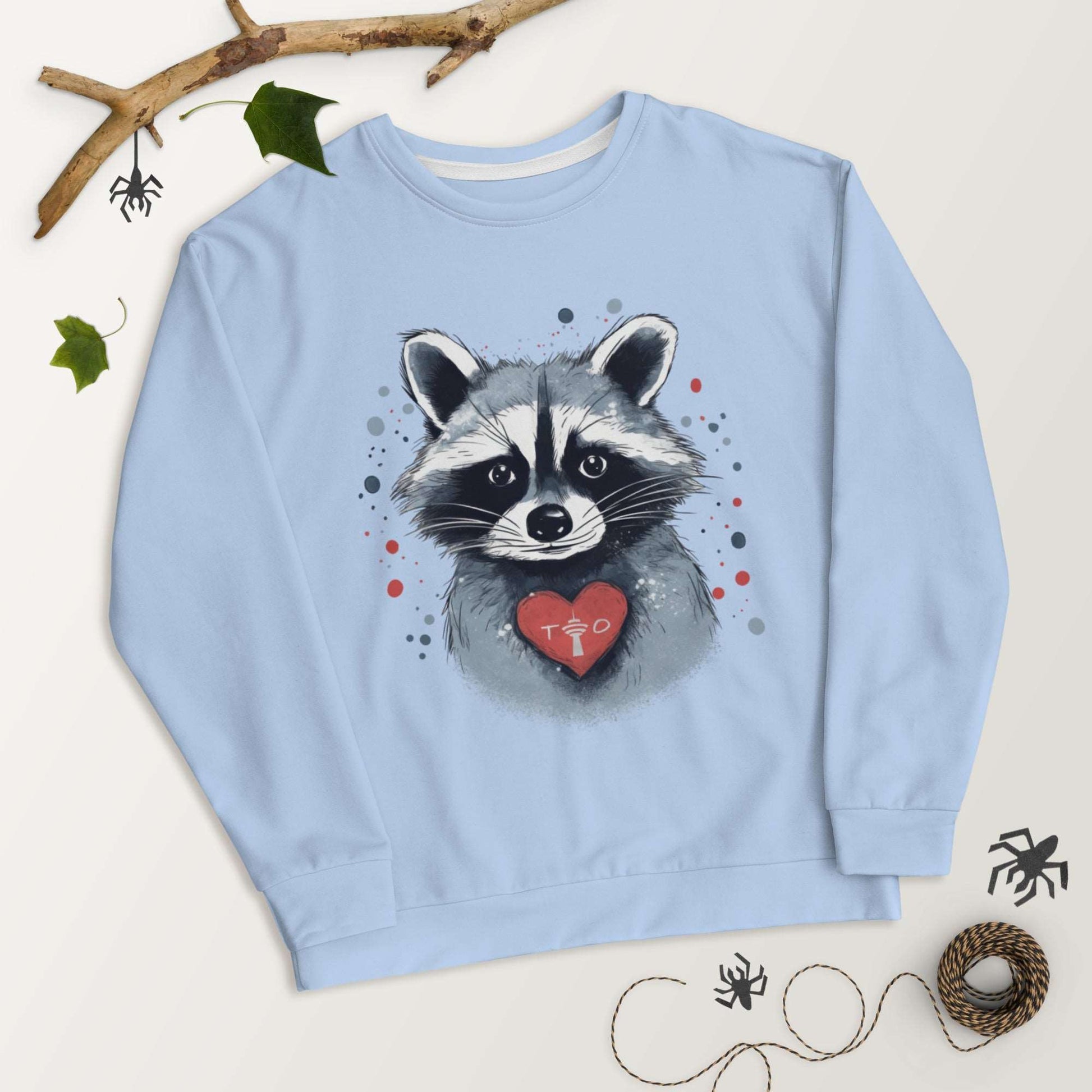 Raccoon Loves Toronto - Unisex Premium Sweatshirt - Fashion Latitude