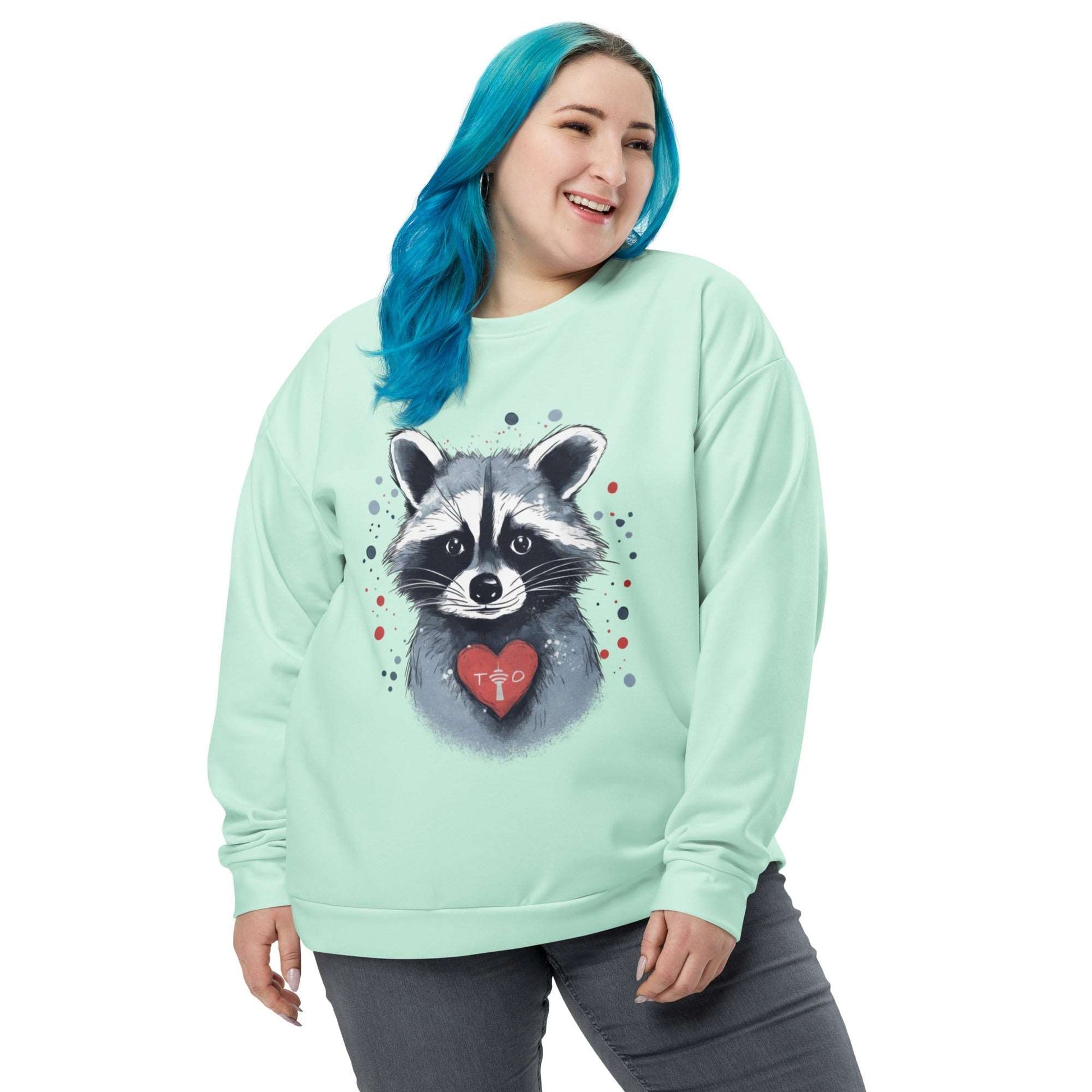 Raccoon Loves Toronto - Unisex Premium Sweatshirt - Fashion Latitude