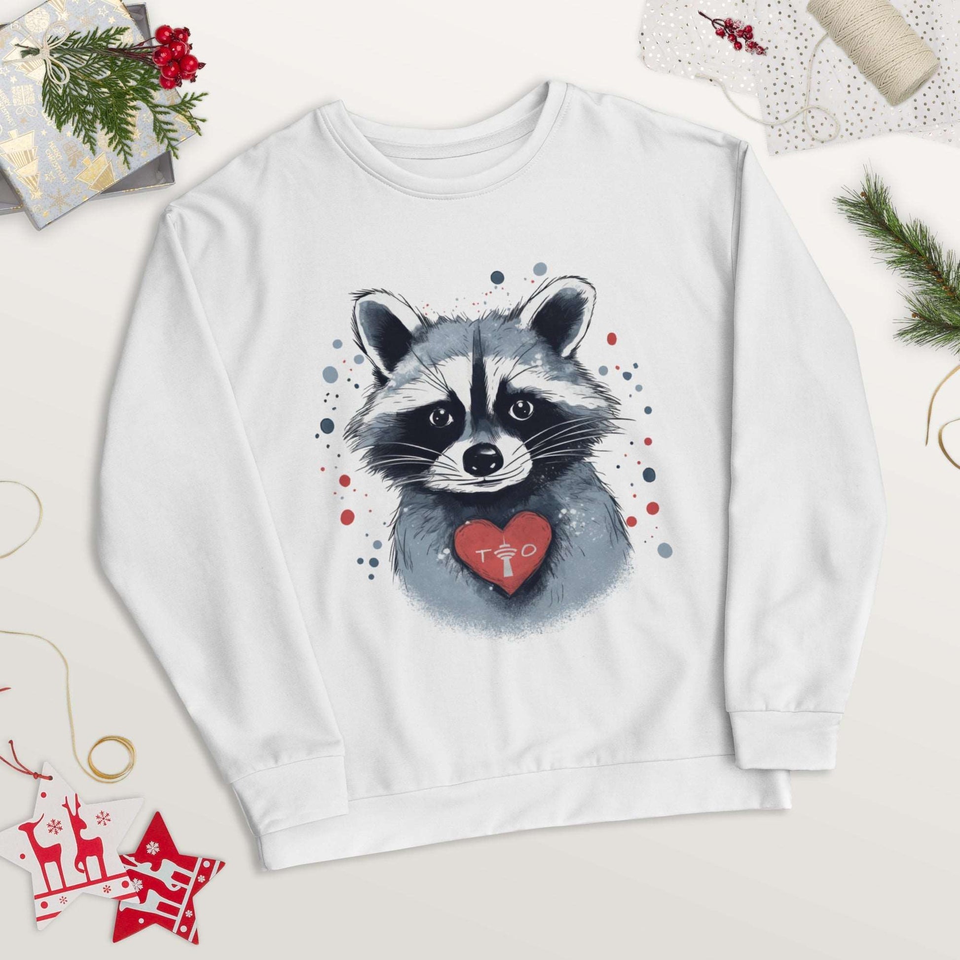 Raccoon Loves Toronto - Unisex Premium Sweatshirt - Fashion Latitude