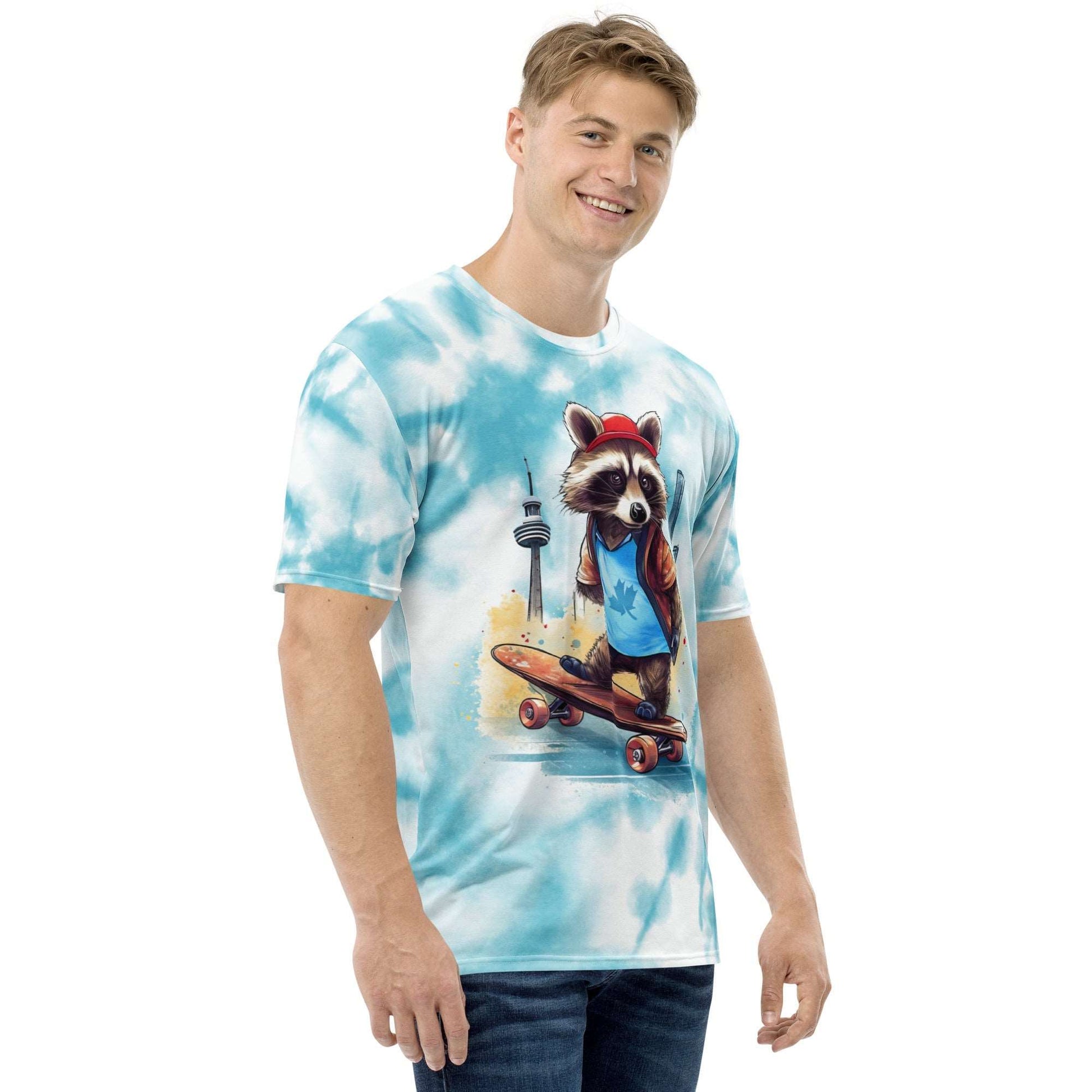 Skateboarding raccoon - Men's Premium Jersey - Fashion Latitude