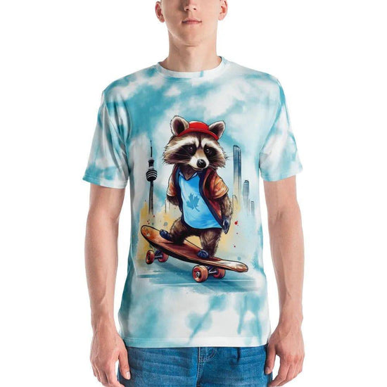 Skateboarding raccoon - Men's Premium Jersey - Fashion Latitude