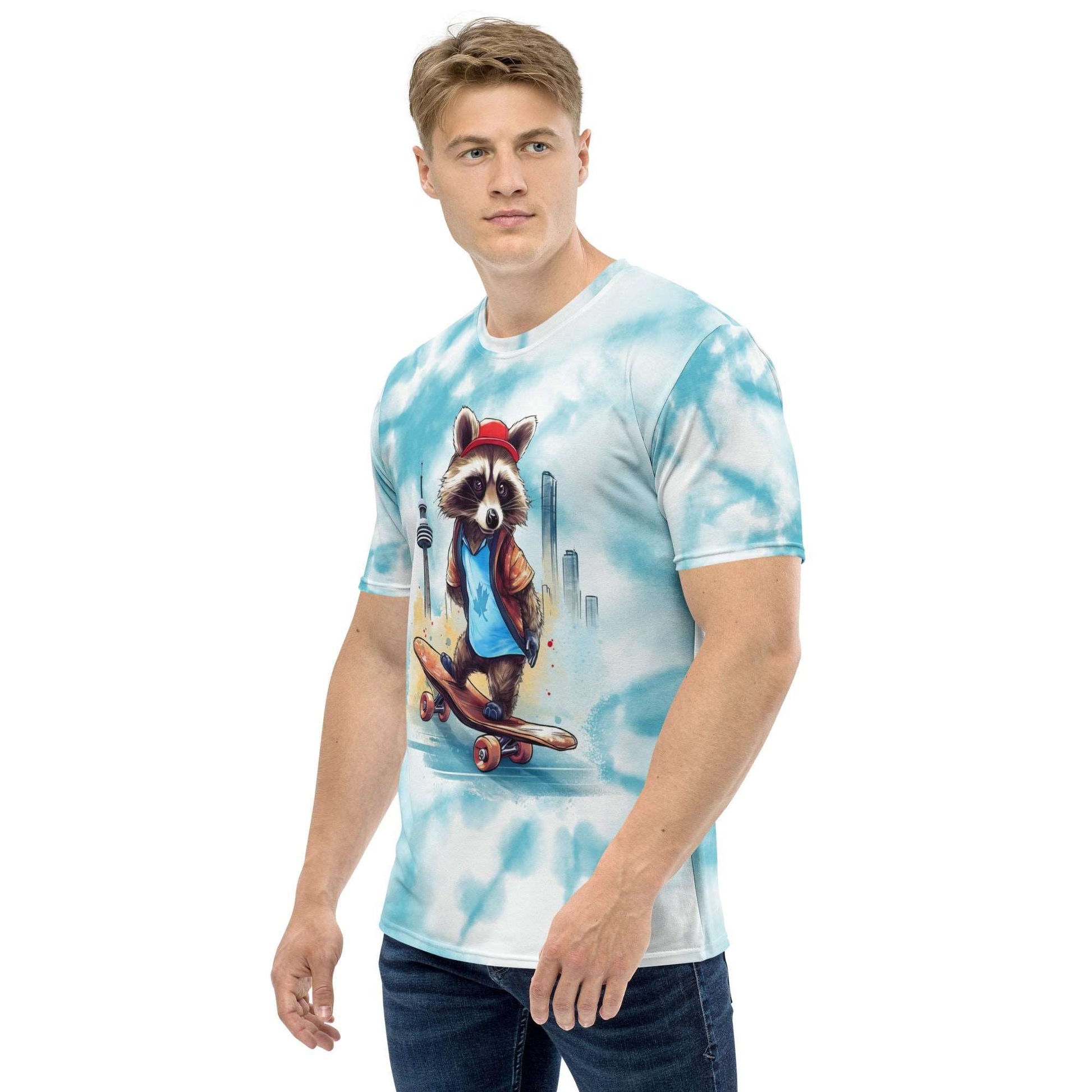 Skateboarding raccoon - Men's Premium Jersey - Fashion Latitude