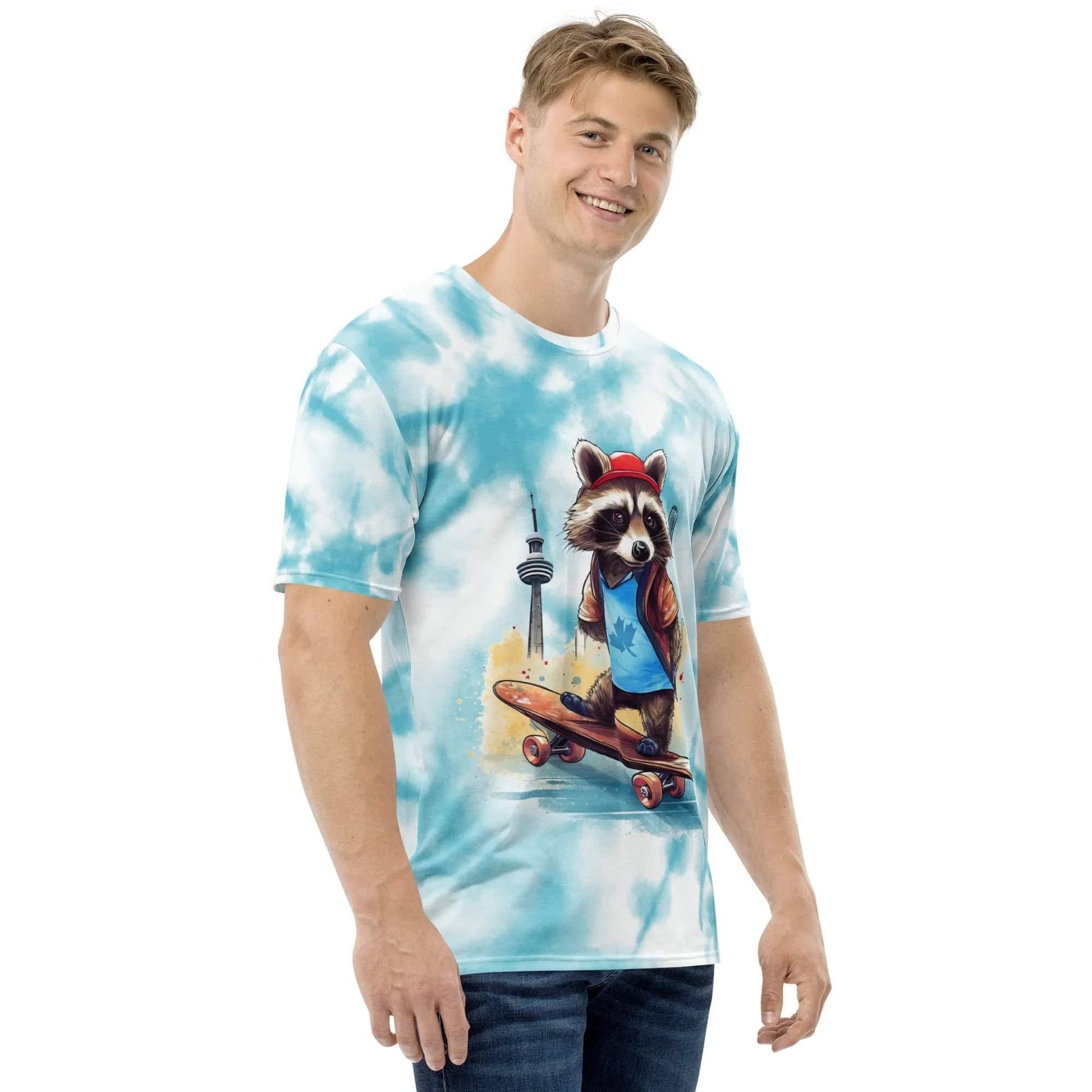 Skateboarding raccoon - Men's Premium Jersey - Fashion Latitude