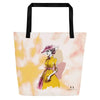 Timeless Elegance - Large Beach Tote Bag - Fashion Latitude