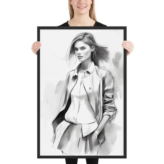 Understated Beauty - Framed Art - Fashion Latitude