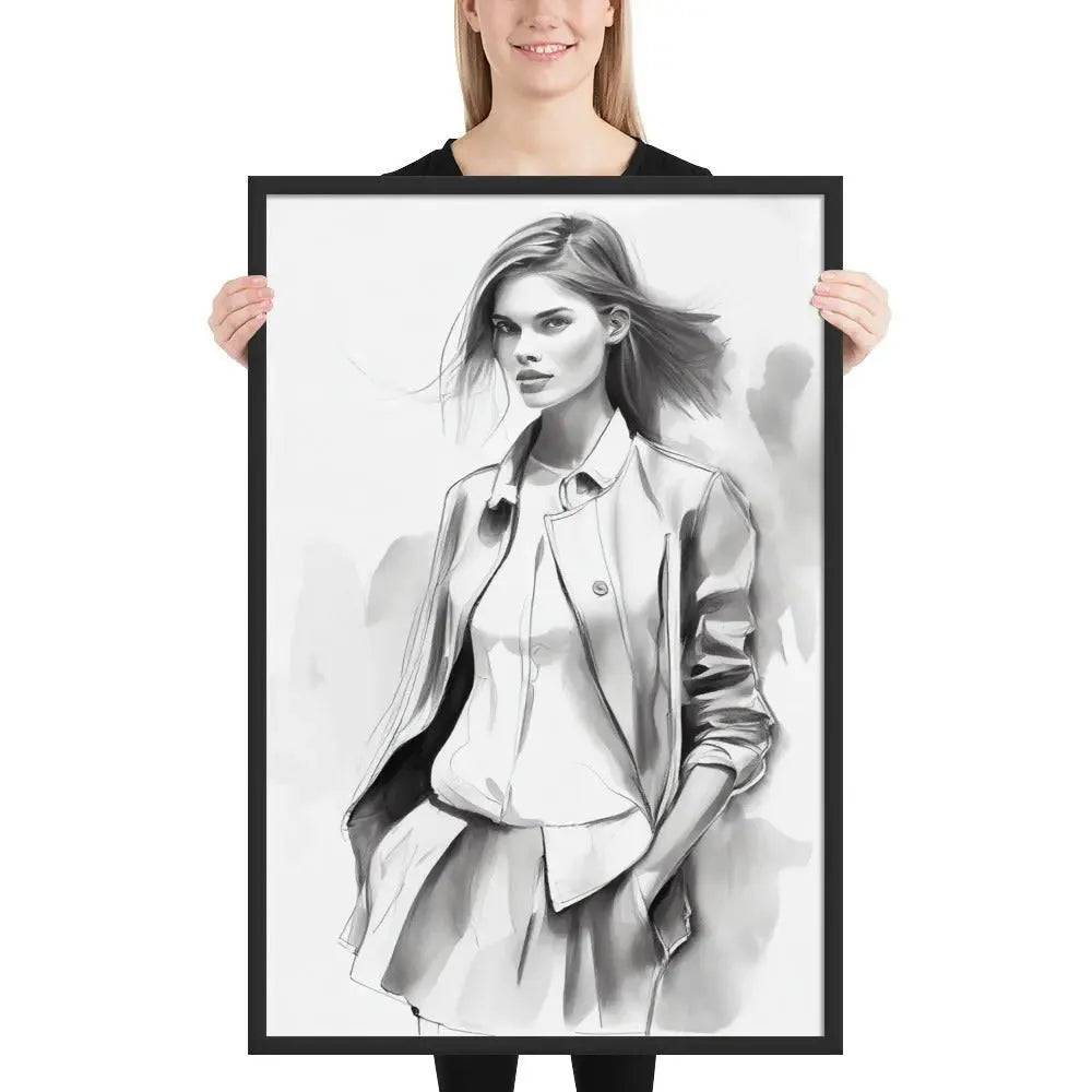 Understated Beauty - Framed Art - Fashion Latitude