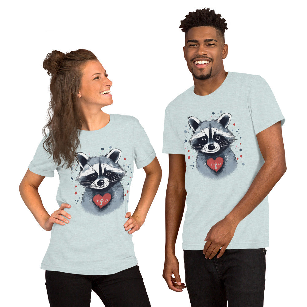 Raccoon Loves Toronto - Unisex Eco Cotton Tee - Fashion Latitude