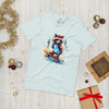 Skateboarding Raccoon - Unisex Eco Cotton Tee