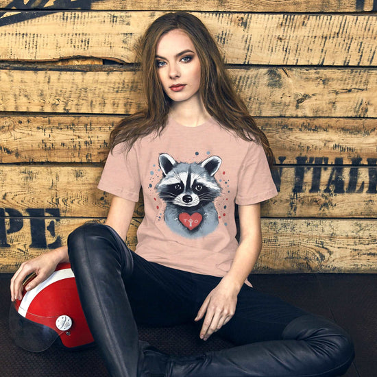 Raccoon Loves Toronto - Unisex Eco Cotton Tee - Fashion Latitude