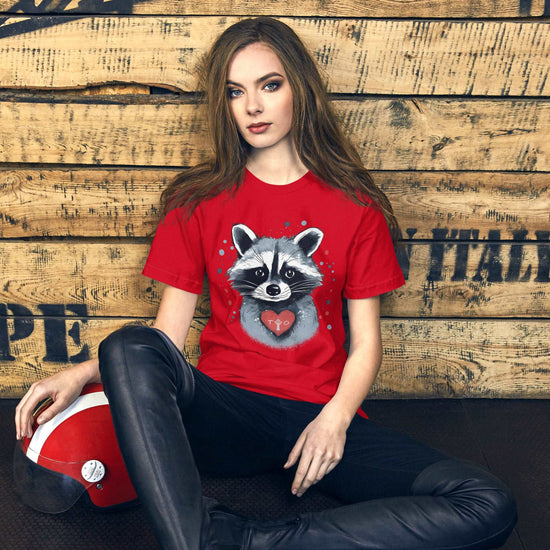 Raccoon Loves Toronto - Unisex Eco Cotton Tee - Fashion Latitude